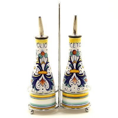 RICCO DERUTA: Oil and Vinegar Cruet on Chrome Rack [#9504-RIC]