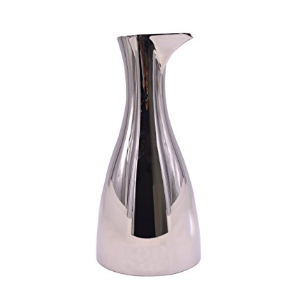 PER-HOME Olive Oil and Vinegar Cruet Dispenser Bottle- Mirror Polished