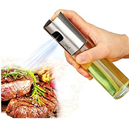 Olive Oil Sprayer Portable Kitchen Grill Cooking Oil Trigger Sprayer Bottle for BBQ/Cooking/Vinegar(One Pack)