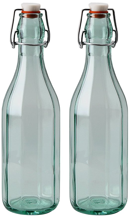 Amici Faceted Bottles, 25 oz -Set of 2