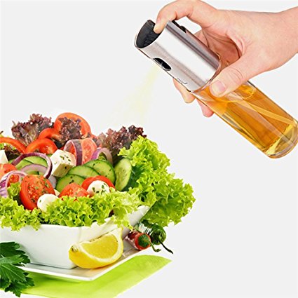 Oil Sprayers, Flight Olive Oil Sprayer Mister Oil Spray Bottle Portable Transparent Glass Spray Bottle Vinegar Bottle Oil Dispenser Seasoning Kitchenware Tools (transparent)