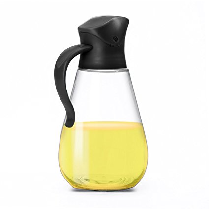 Oil Dispenser Bottle, Cooking Container Bottle Glass Olive Oil Dispenser Non-Drip Kitchen Vinegar Barbecue Marinade Dispenser Bottle With Non-Slip Handle for Kitchen