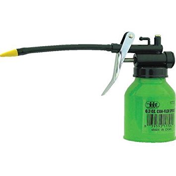 REFILLABLE 6.3oz PUMP OIL OILER SQUIRT CAN SQUEEZE TRIGGER FLEXIBLE SPOUT