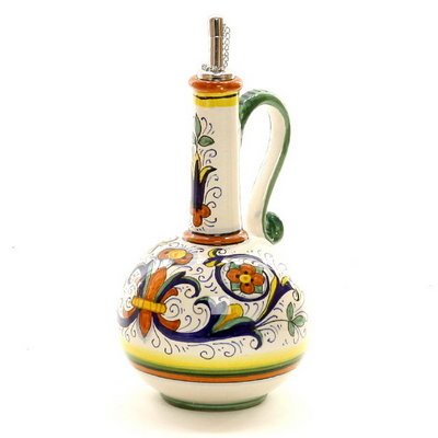 RICCO DERUTA: Olive Oil Bottle Deruta [#1028-RIC]