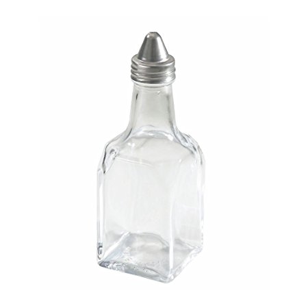 Winco G-104 6 Oz. Oil / Vinegar Cruet with Cone Top - Dozen