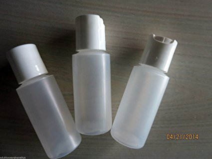 12 x 1 oz plastic bottles food grade white caps