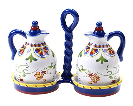 Certified International Amalfi 3-Piece Oil and Vinegar Set