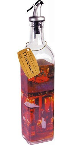 Grant Howard La Brasserie Oil and Vinegar Glass Cruet, 16 oz, Multicolored