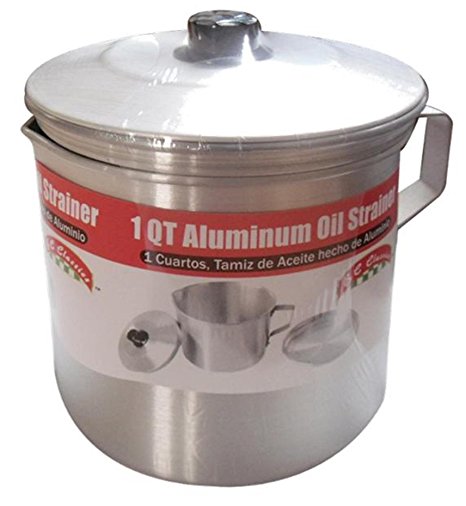 Benecasa Aluminium Oil Strainer/Dispenser, 1-Quart