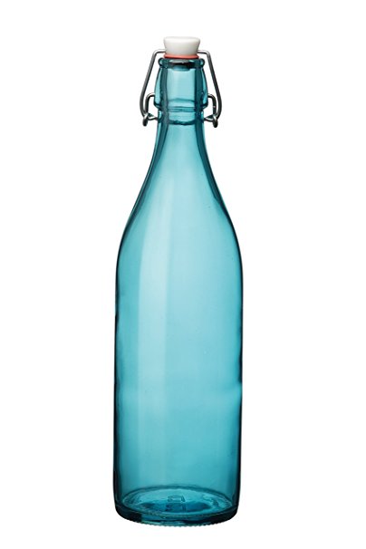 Bormioli Rocco Giara Bottle Set of 6, Sky Blue