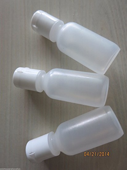 24 x 1/2 ounce plastic bottles white caps