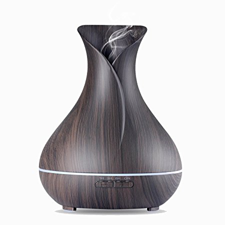 YOQXLSM Essential Oil Diffuser,Aroma Cool Mist Humidifier,400 ml Ultrasonic Diffuser with Adjustable Color for Spa Home,Office,Bedroom,Living Room.