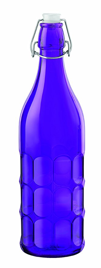 Bormioli Rocco Moresca Bottle, 33-3/4-Ounce, Purple