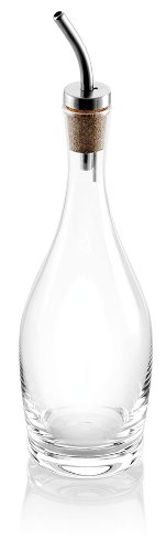 IVV Glassware Timo Oil Cruet, 17-Ounce, Clear with Stainless Steel Lid